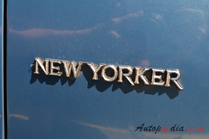 Chrysler New Yorker 10th generation 1979-1981 (1979-1980 sedan 4d), side emblem 