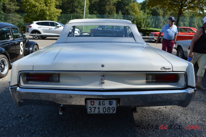 Chrysler Newport 4th generation 1965-1968 (1968 convertible 2d), rear view