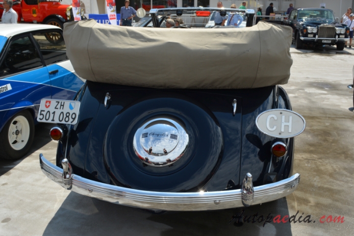 Chrysler Royal 2. generacja 1937-1942 (1937 Chrysler Series C16 convertible 4d), tył