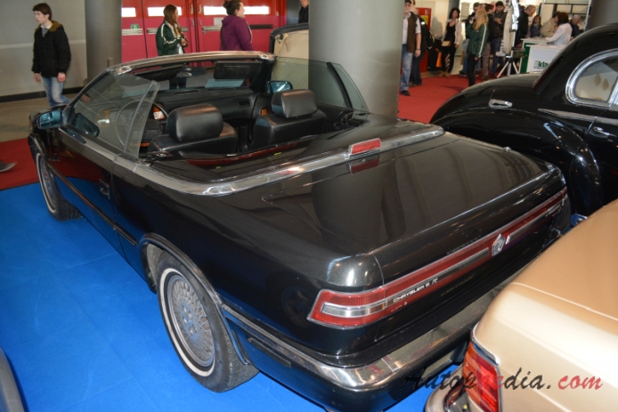 Chrysler TC by Maserati 1989-1991 (1990 cabriolet 2d),  left rear view