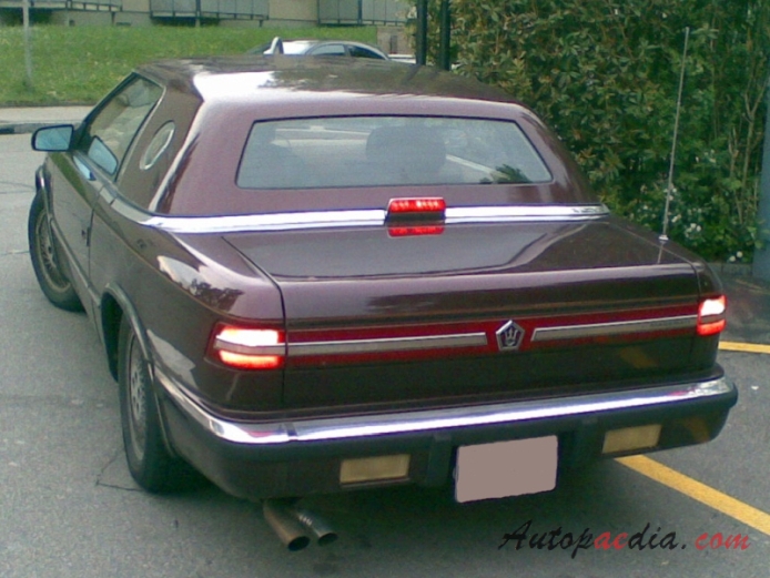 Chrysler TC by Maserati 1989-1991 (cabriolet+hardtop 2d), rear view