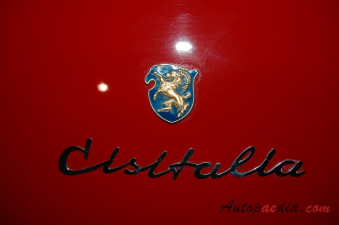 Cisitalia 202 1947-1952 (1947-1952 202 SMM Nuvolari Spyder 2d), rear emblem  