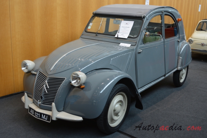 Citroën 2CV 1948-1990 (1957 AZ/1 425ccm saloon 4d), lewy przód