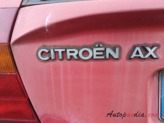 Citroën AX 1986-1998 (1991-1998 hatchback 3d), emblemat tył 