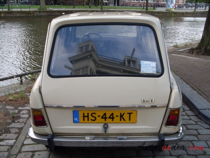 Citroën Ami 8 1969-1978 (1969-1973 Citroën Ami 8 Break 5d), rear view