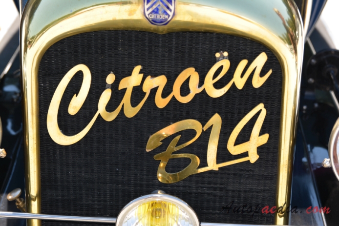 Citroën B14 1926-1928 (1927 Citroën B14 Citroën B14G Familiale kombi 4d), emblemat przód 