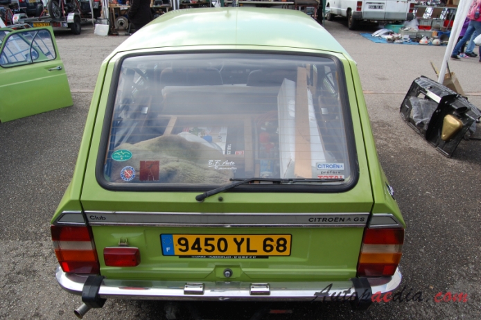 Citroën GS 1970-1979 (1971-1979 Break Club kombi 5d), rear view