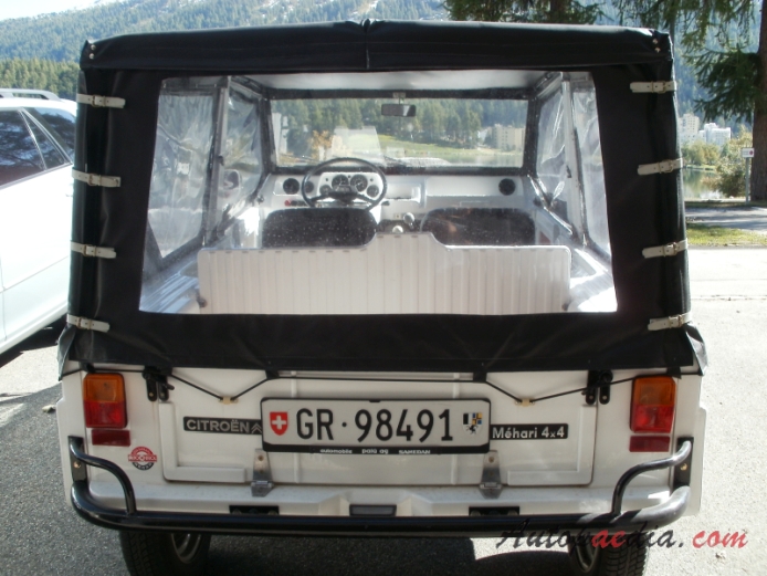 Citroën Méhari 1968-1988 (1980-1983 Méhari 4x4), tył