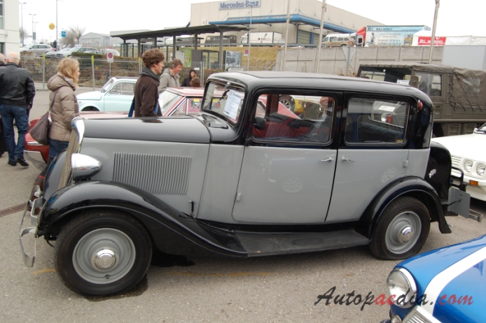 Citroën Rosalie 1932-1938 (1932 saloon 4d), lewy bok