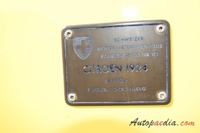 Citroën typ C 1922-1926 (1924 Citroën C3 T2 cabriolet 1d), detal 