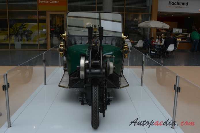 Cyklon Cyklonette 1902-1922 (1912 6HP three-wheeler), przód