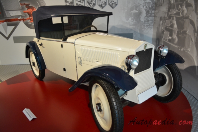 DKW F1 1931-1932 (1931 roadster 2d), prawy przód