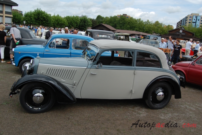 DKW F5 1935-1937 (1937 684ccm Meisterklasse saloon 2d), lewy bok