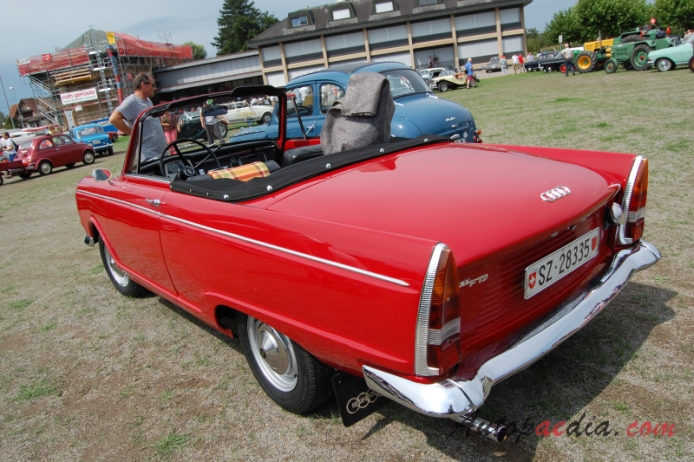 DKW F12 1963-1965 (1964 cabriolet 2d),  left rear view