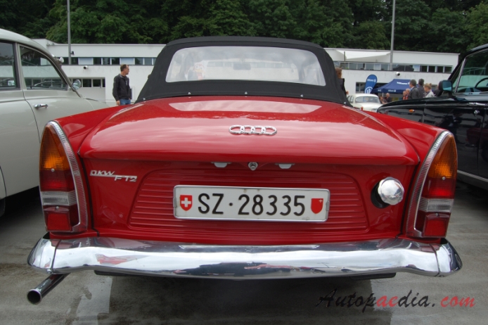 DKW F12 1963-1965 (1964 cabriolet 2d), rear view