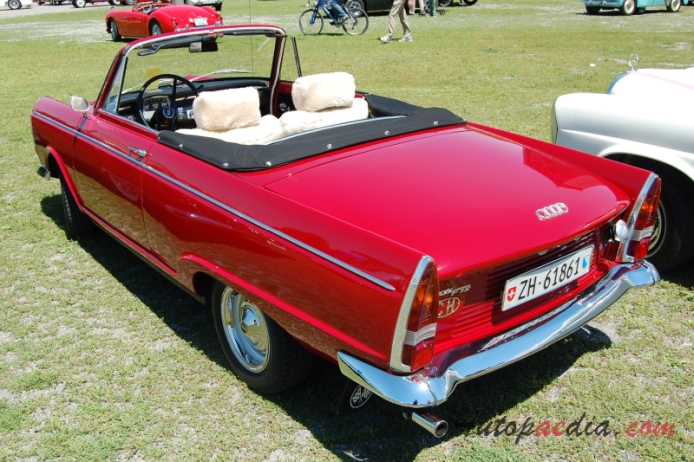 DKW F12 1963-1965 (1964 cabriolet 2d),  left rear view