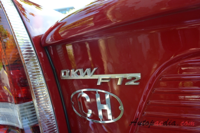 DKW F12 1963-1965 (1964 cabriolet 2d), emblemat tył 