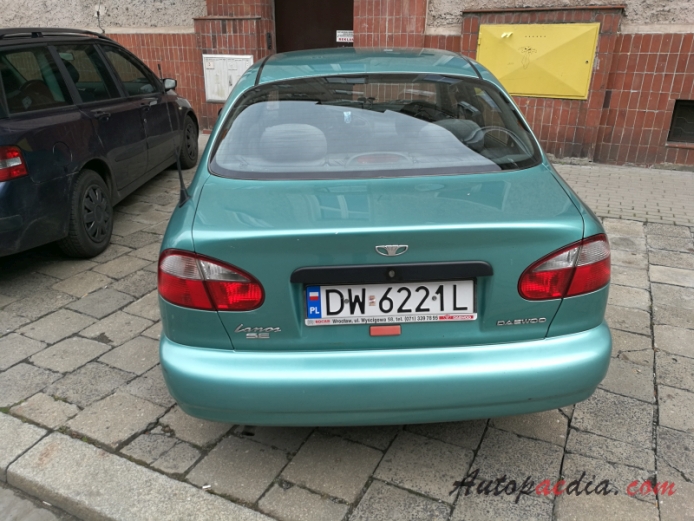 Daewoo Lanos 1997-2017 (1997-2008 FSO SE sedan 4d), rear view
