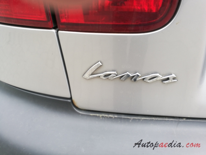 Daewoo Lanos 1997-2017 (1997-2008 FSO hatchback 5d), rear emblem  