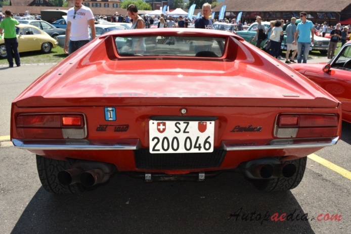 De Tomaso Pantera 1971-1993 (1971-1973 GTS), rear view