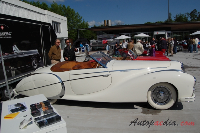 Delahaye 135 1935-1954 (1949 135MS Saoutchik Cabriolet 2d), right side view