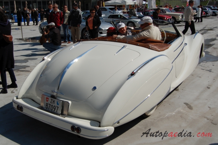 Delahaye 135 1935-1954 (1949 135MS Saoutchik Cabriolet 2d), right rear view