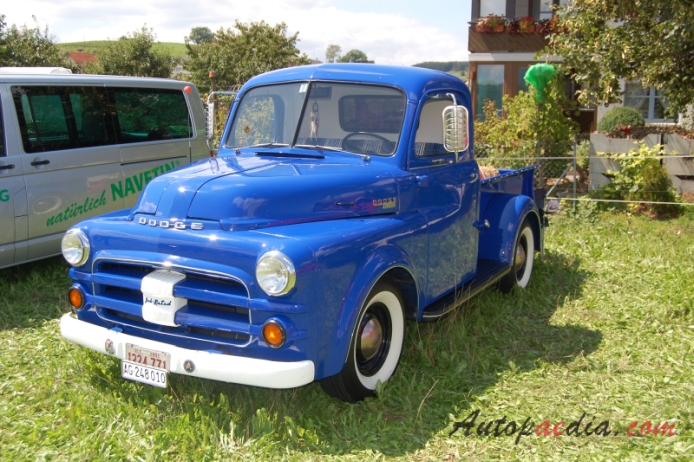 Dodge B Series 1948-1953 (1951 pickup 2d), left front view