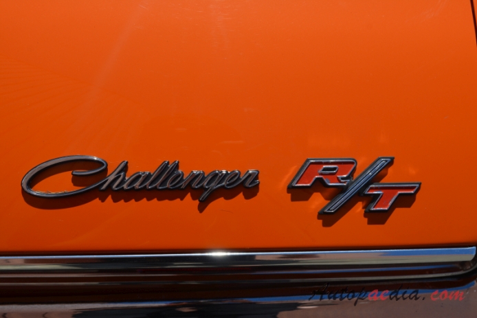 Dodge Challenger 1st generation 1970-1974 (1970 R/T 340 Four barrel convertible), rear emblem  
