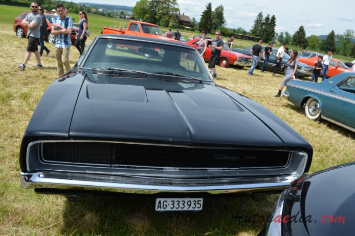 Dodge Charger B-body 2nd generation 1968-1970 (1968 hardtop 2d), front view