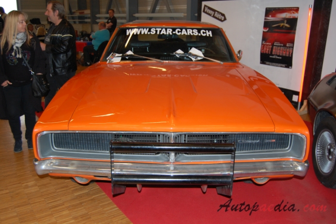 Dodge Charger B-body 2nd generation 1968-1970 (1969 R/T General Lee hardtop 2d), front view