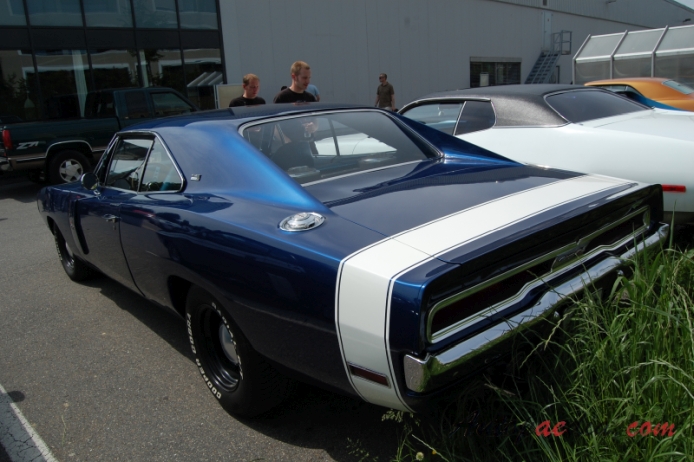 Dodge Charger B-body 2nd generation 1968-1970 (1970 R/T hardtop 2d),  left rear view