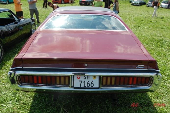 Dodge Charger B-body 3rd generation 1971-1974 (1973 Charger SE), rear view