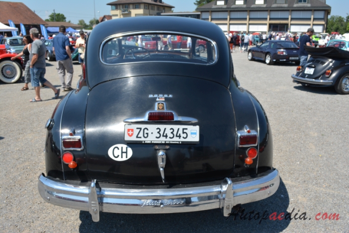 Dodge Custom Royal 1946-1949 (1947 Custom Sedan 4d), rear view