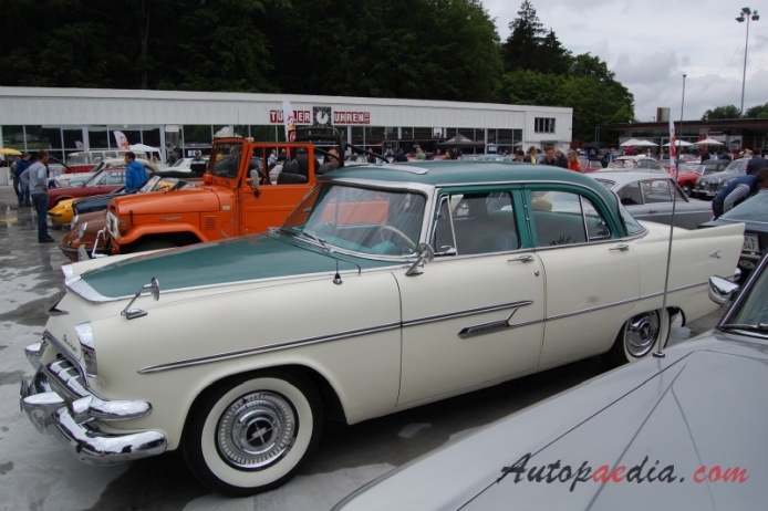 Dodge Custom Royal 1955-1959 (1956 Kingsway Custom sedan 4d), left side view