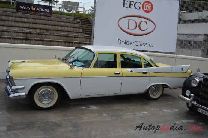 Dodge Custom Royal 1955-1959 (1957 sedan 4d), lewy bok