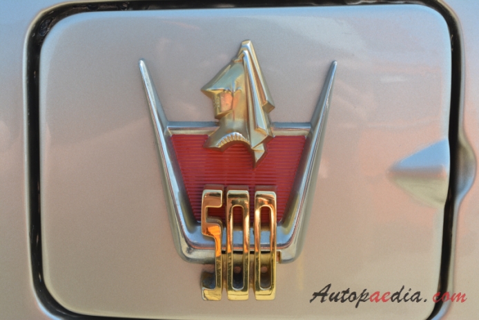 Dodge Custom Royal 1955-1959 (1959 Lancer D-500 convertible 2d), side emblem 