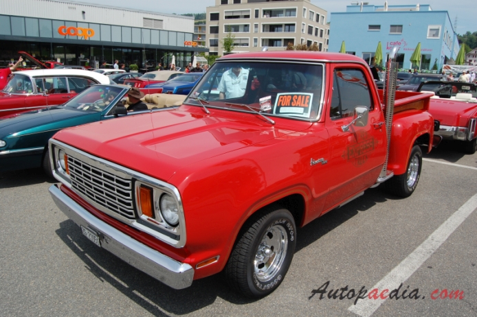 Dodge D series 3. generacja 1972-1980 (1978 Li'l Red Express Adventurer pickup 2d), lewy przód