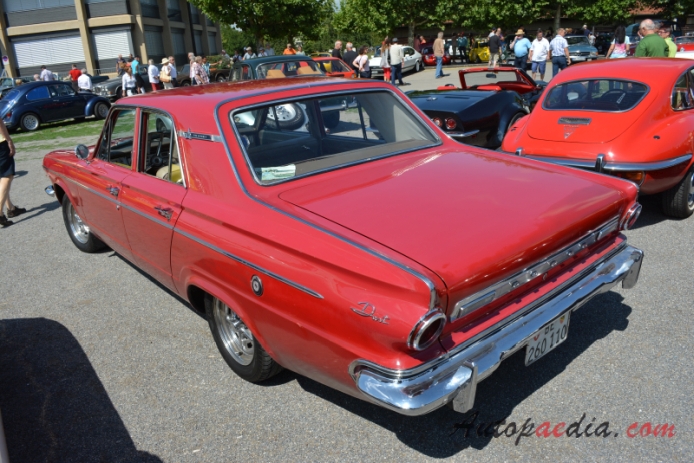 Dodge Dart 3rd generation 1963-1966 (1963 Two Seventy sedan 4d), right rear view