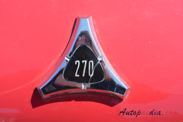 Dodge Dart 3rd generation 1963-1966 (1963 Two Seventy sedan 4d), front emblem  