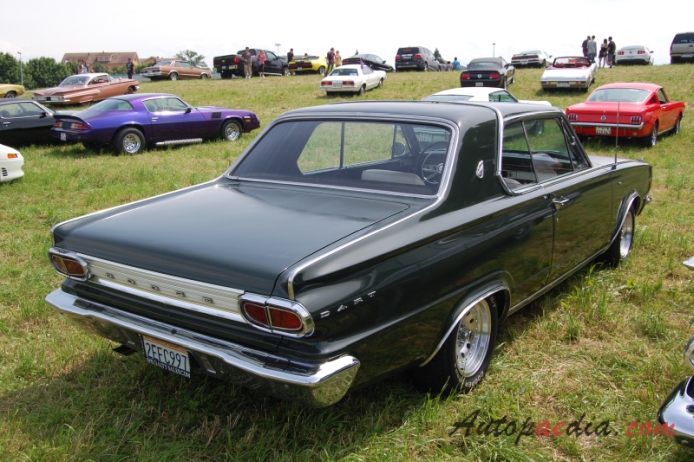 Dodge Dart 3rd generation 1963-1966 (1966 hardtop Coupé 2d), right rear view