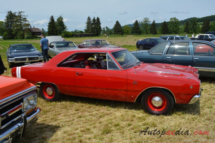 Dodge Dart 3rd generation 1963-1966 (1968 GTS hardtop Coupé 2d), right side view