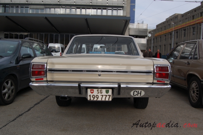 Dodge Dart 4th generation 1967-1976 (1969 sedan 4d), rear view