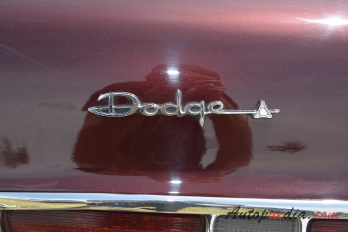 Dodge Polara 4th generation 1969-1973 (1969 cabriolet 2d), rear emblem  
