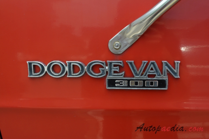 Dodge Ram Van 2nd generation 1979-1993 (1979-1985 Dodge Maxivan 300), side emblem 