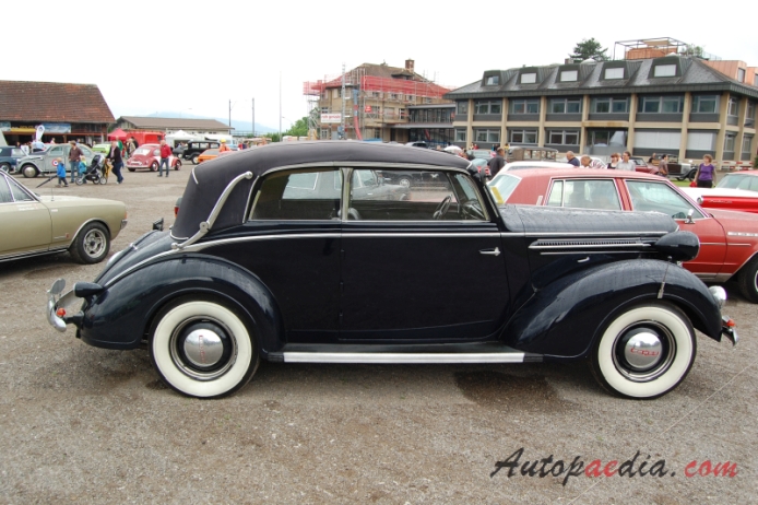 Dodge D5X 1937 (cabriolet 2d), right side view