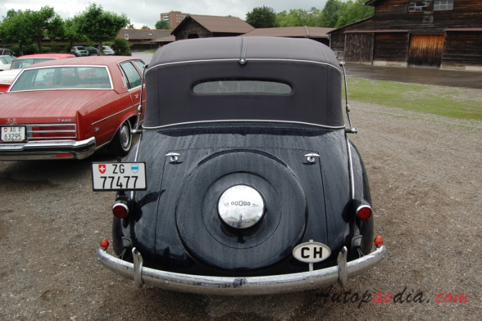 Dodge D5X 1937 (cabriolet 2d), rear view