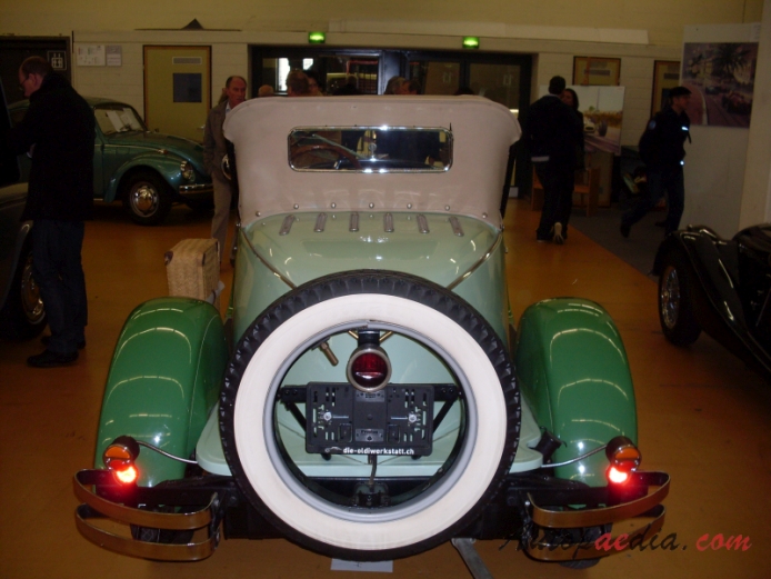 Essex Super Six 1924-1931 (convertible 2d), rear view