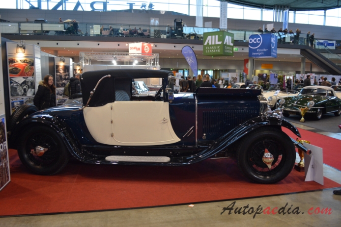 Excelsior Albert 1 1926-1929 (1927 5.3L cabriolet 2d), right side view