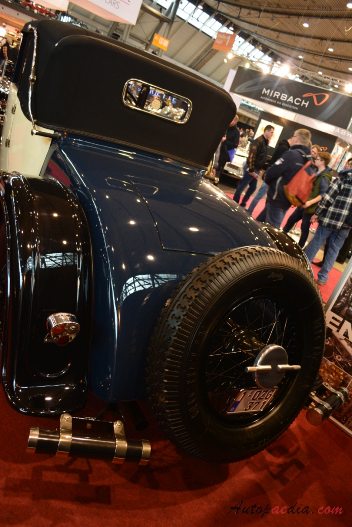 Excelsior Albert 1 1926-1929 (1927 5.3L cabriolet 2d), tył