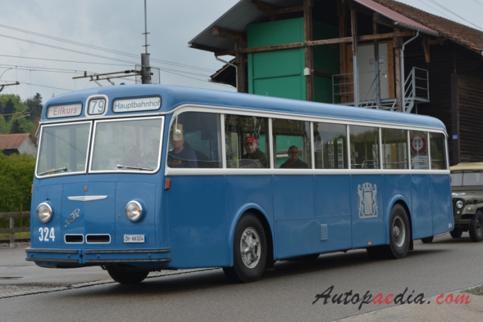 FBW 51 UV (C50-U/BU4) 1953-1954 (1954 VBZ 324 autobus miejski), lewy przód